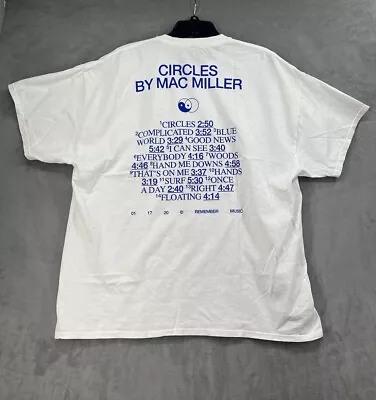 Urban Outfitters Mac Miller Circles Album Tracklist Size XLarge Mens T Shirt  • $29.99