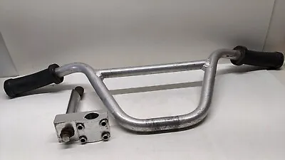 Vtg Japan Jy Stem Powerlite Light Alloy Bmx Handlebar Power Bend Racing Ogk Grip • $149.99