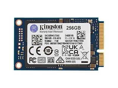 Kingston SSD KC600 256GB MSATA 3D TLC NAND SKC600MS/256G - BRAND NEW • $30