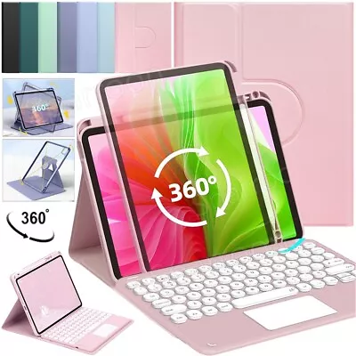 360 Rotation Touchpad Keyboard Case Cover For IPad 7/8/9/10th Gen Air 4 5 Pro 11 • £14.99