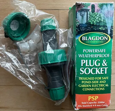 £15.99 • Buy Blagdon Pond Cable Connector Powersafe Plug & Socket Outdoor Garden Koi Pond