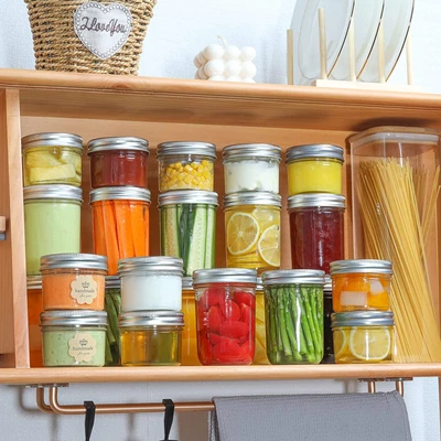 $49.97 • Buy 8 Pack 4oz Mini Mason Jars W/ Lids Small Glass Canning Jar Spice Jam Honey Jelly
