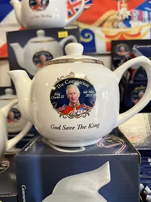 £12.50 • Buy King Charles Coronation TEAPOT