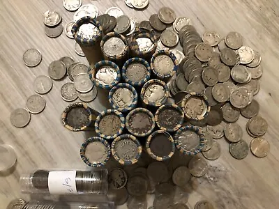 TRULY UNSEARCHED Liberty V & Buffalo Nickels $2 OLD HOARD ROLLS Coins HUGE LOT! • $47.97