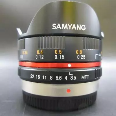 Samyang 7.5mm F3.5 Single Focus Fisheye Lens For Micro Four Thirds Used • $172.95