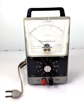 Vintage Heathkit Vacuum Tube Voltmeter (VTVM)  Model IM-21 • $38.25