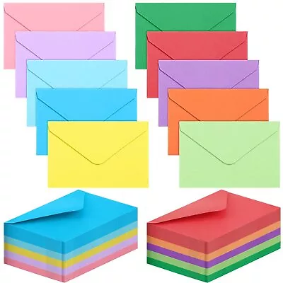 500 Count 4 X 2.75 Inches Gift Card Envelopes 10 Assorted Colors Mini Envelo... • $45.22