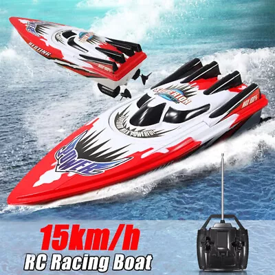 Remote Control Boat RC Racing Speed Boat Water Toy RC Boat 15km/h For Kid Gift • $28.90