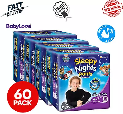 All Night Nappy Pants Size 4-7 Years 18-35kg Sleepy Nights Pants BabyLove 15pk • $71