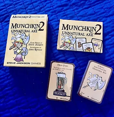 Munchkin 2: Unnatural Axe Expansion Pack New Sealed Steve Jackson • $12.98