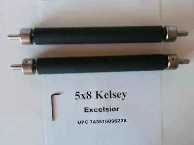 Kelsey Excelsior 5x8 Rollers And Trucks Rubber For Letterpress Printing Press • $205