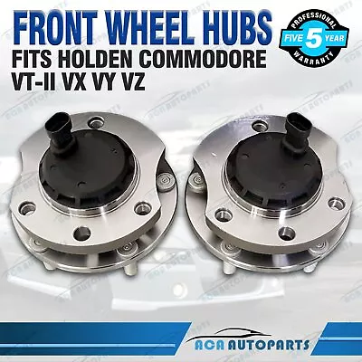 PAIR Front Wheel Bearing And Hubs For Holden Commodore VT2 VX VU VY VZ V6 V8 ABS • $107