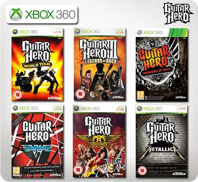 $18.50 • Buy Guitar Hero Warriors Of Rock/Legends Of Rock/Van Halen XBox 360 (Multi Listings)