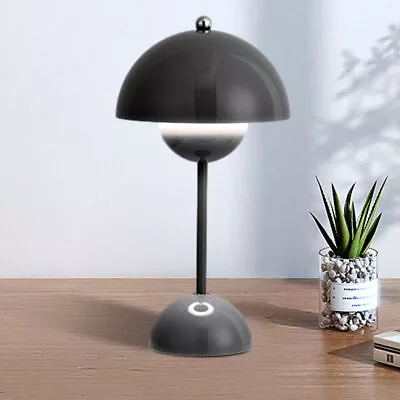 Touch Mushroom Table Lamp Dimmable USB Rechargeable LED Night Light Bedside Lamp • £12.89