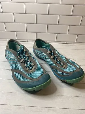 Merrell Women's Pace Glove Crystal Teal Barefoot Athletic Shoes Size 8.5 • $27.99