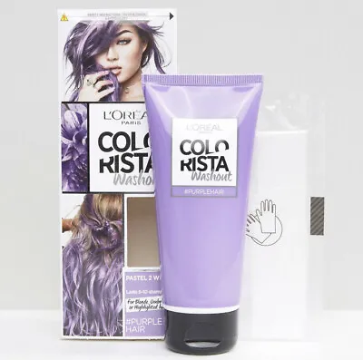 £9.99 • Buy Loreal Colorista Temporary Washout Pastel Purple Semi Permanent Hair Dye