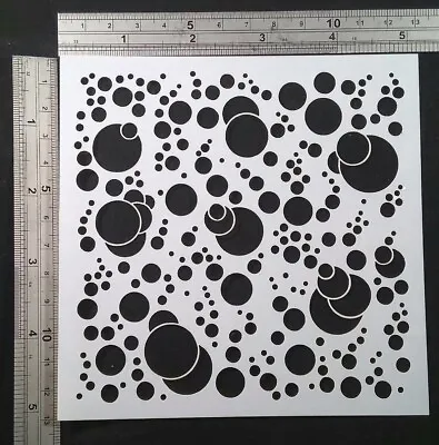 Circle Spot Stencil Scrapbooking Card Making Airbrush Painting Home Decor Art #3 • £2.25