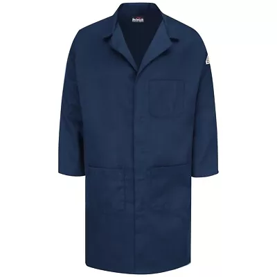 Bulwark Men's & Workrite FR Unisex Lab Coat Navy • $20