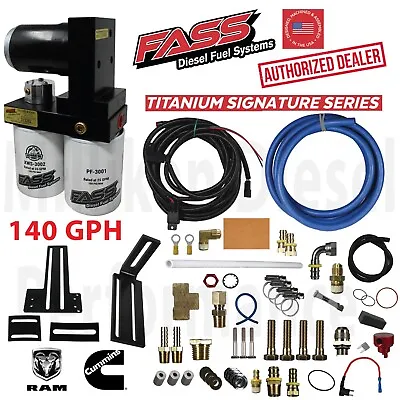 FASS Titanium 140GPH Fuel Lift Pump System Fits 94-98 Dodge Ram Cummins Diesel • $711.55