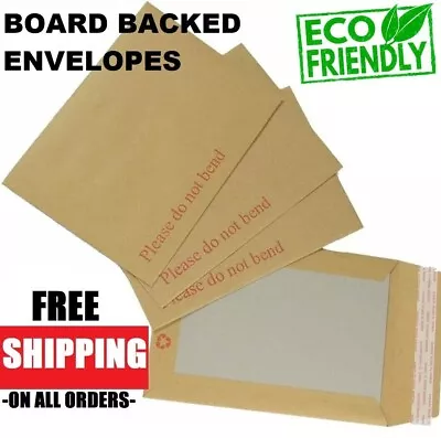 Please Do Not Bend Hard Card Board Backed Envelopes Manilla Brown C6 A5 A4 • £46.45