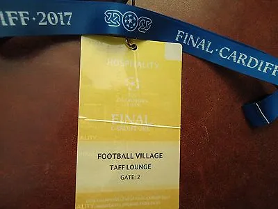 TICKET Yellow Keyholder UEFA CL Final 2017 Juventus Turin - Real Madrid #3 • £20.71