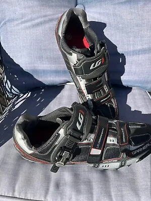 Louis Garneau Montana XT2 Mountain Bike Shoe Men's Black Silver EU 48 US 14 • $24.88