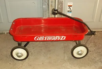 Vintage Hamilton Greyhound Red Pull Wagon W/ Original Wheels & Caps ~ EXCELLENT! • $167.95