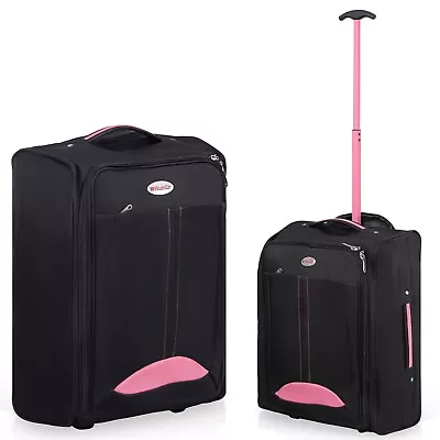 Ryanair 55 Cm Cabin Carry On Hand Luggage Suitcase Approved Trolley Case Bag HM • £9.99