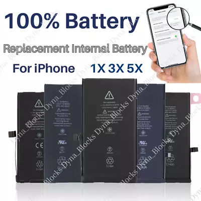 Replacement Battery For IPhone 6 6S 7 Plus 8 X XS Max XR 11 12 13 14 Pro MAX LOT • $70.90