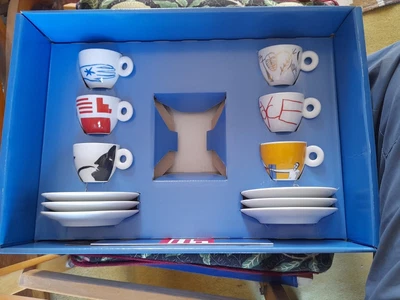 £149.95 • Buy Full Set Illy Collection Espresso Cups - Minimalia 2000.  Still Boxed