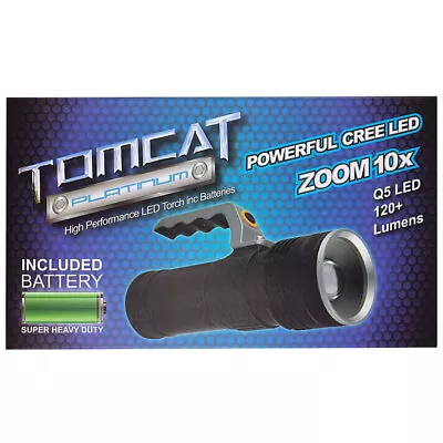 Tomcat Platinum Q5 LED Lantern Torch Light Camping Flashlight W/3x AAA Batteries • $26.95