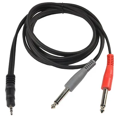 HQRP 6ft 1/8 (3.5mm) TRS To Dual 1/4 (6.35mm) TS Cable For Mackie DB-1A DB1P MR5 • $5.95