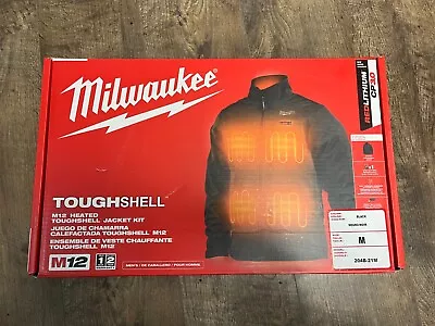 Milwaukee 204B-21M M12 Heated TOUGHSHELL Jacket Kit - Black Medium - NEW • $105.97