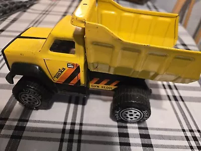 Vintage TONKA Yellow Dump Truck Metal Diesel - G.V.W. 33001 • $11.11