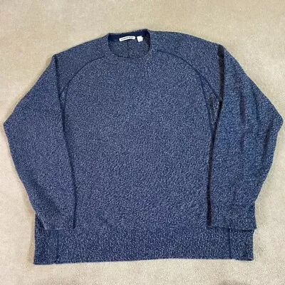 Country Road Jumper Mens Extra Large XL Blue Knit Crew Neck Casual Sweater • $29.90