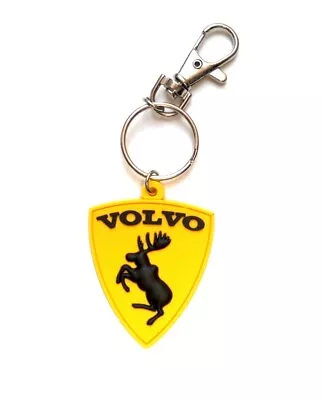 Rubber Moose Keychain For Volvo Light Soft Key Fob 2-sided 3D From Decals YL • $7.45