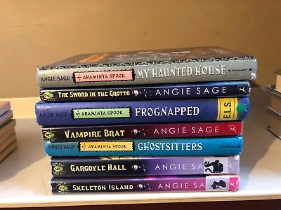 Araminta Spook Series: Books 1-7 By Angie Sage: Complete Set Of 7 Children Books • £16