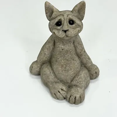 2000 Quarry Critters Cat  Carl  Second Nature Design Stone Figurine • $10.99