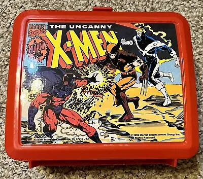 1992 Aladdin The Uncanny X-men Lunchbox Vintage Red No Thermos • $19