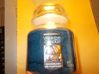 Yankee Candle Usa Deerfield Rare Medium Jar - Moonbeans On Pumpkins • £18