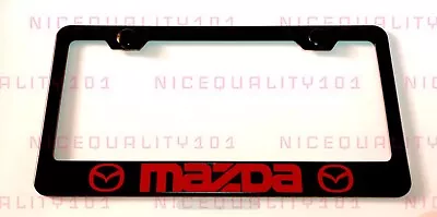 Mazda Stainless Steel Finished License Plate Frame Holder Rust Free • $12.99