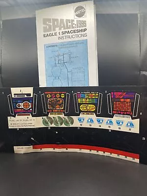 Mattel 1976 Space 1999 Eagle 1 Spaceship Instructions  Booklet (Copy) & Stickers • $180