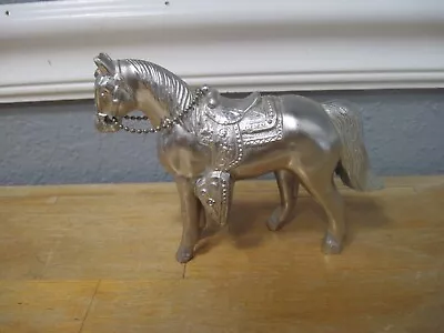 Vintage Carnival Prize  Horse  Silver Tone Metal Western  4.5  • $15