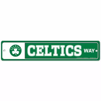 BOSTON CELTICS WAY ~ NBA 3.75 X 19 Wall Display Street Sign Decoration • $14.99