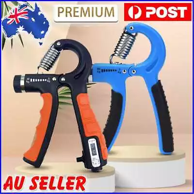 $7.65 • Buy 5-60Kg Adjustable Power Hand Grip Forearm Exerciser Gripper Strengthener Trainer
