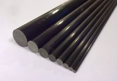 5x Short Lengths 4mm OD X 200mm Pultruded Carbon Fibre Rods (R4-200) • £7.75