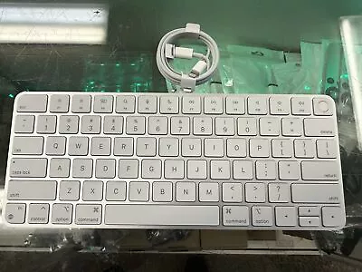 Genuine Apple Magic Keyboard With Touch ID For M1/m2 Macs White / Silver  A2449 • $89.95