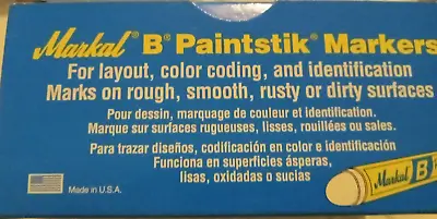 Markal 80220 Paintstik B RED  Solid Paint Marker BOX OF 12 • $15.37