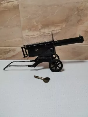 USSR Vintage Soviet Maxim Machine Gun Military Tin Toy WindUp Automatic Weapon • $99.99