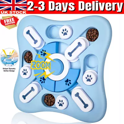 Interactive Dog Puzzle Toys Treat Food Puzzle Game For Dog Mental Stimulation • £12.89